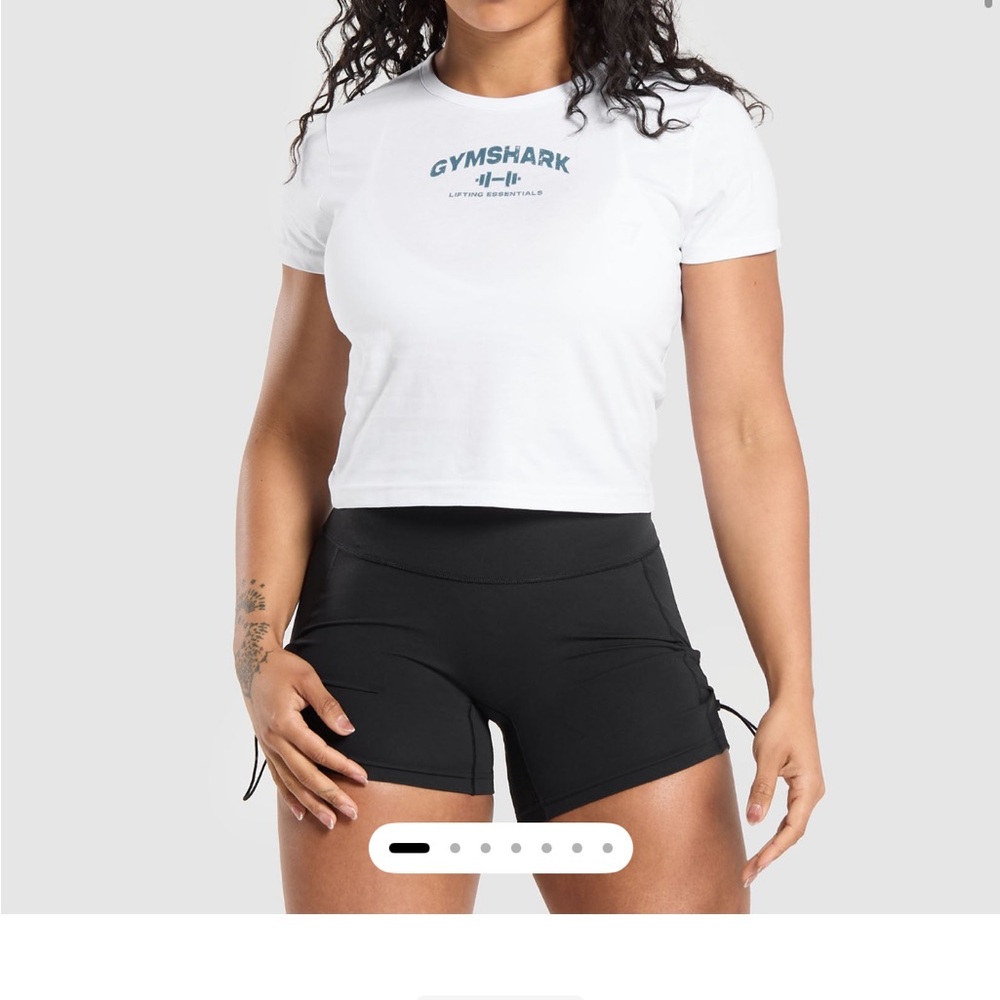Gymshark White Crop Top